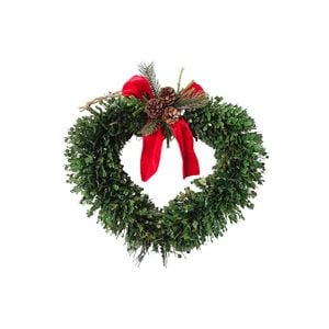LVD Wreath Heart Forrest Christmas Festive Home/Office Decoration 40x36cm