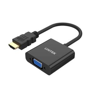 UNITEK HDMI to VGA Adapter with 3.5mm for Stereo Audio (Y-6333)