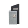 Northcote Pottery Grey And Charcoal Elite Avonlea Pillar Letterbox