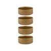 4PK Ladelle Heath 10cm Round Porcelain Serving Dip Bowl - Caramel