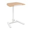 Costway Foldable Mobile Standing Desk Adjustable Sit Desk Tiltable Table Natural
