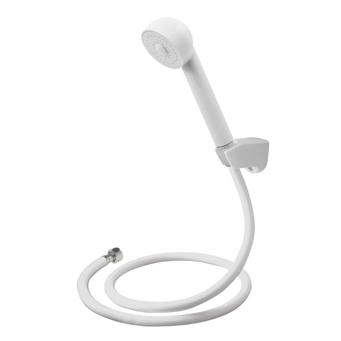 Estilo White Hand Shower And Hose Kit - Suitable For Unequal / Mains Pressure