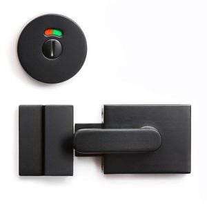 Lemaar DDA Black Concealed Fix Toilet Indicator Bolt  Lock