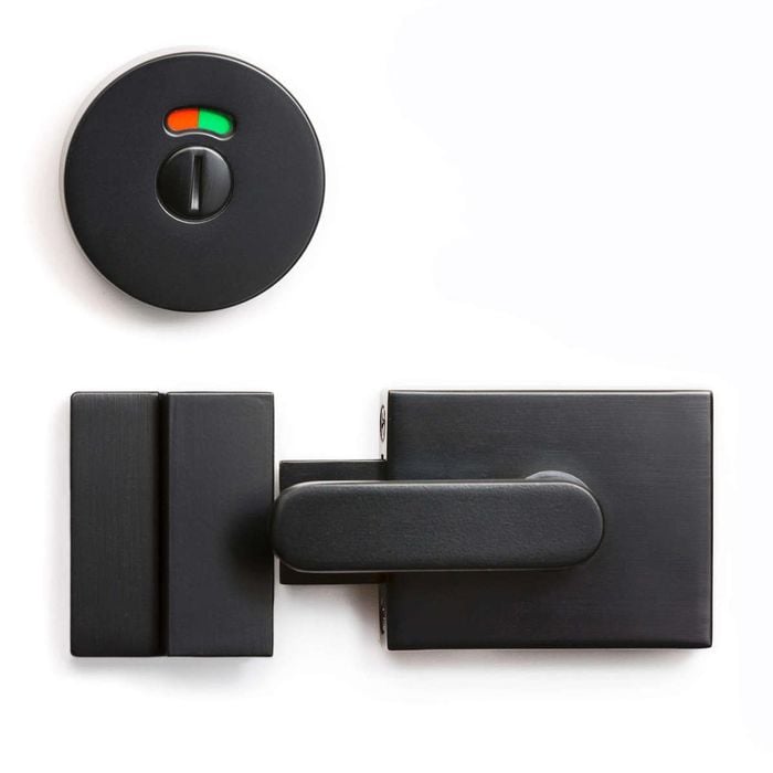 Lemaar DDA Black Concealed Fix Toilet Indicator Bolt  Lock