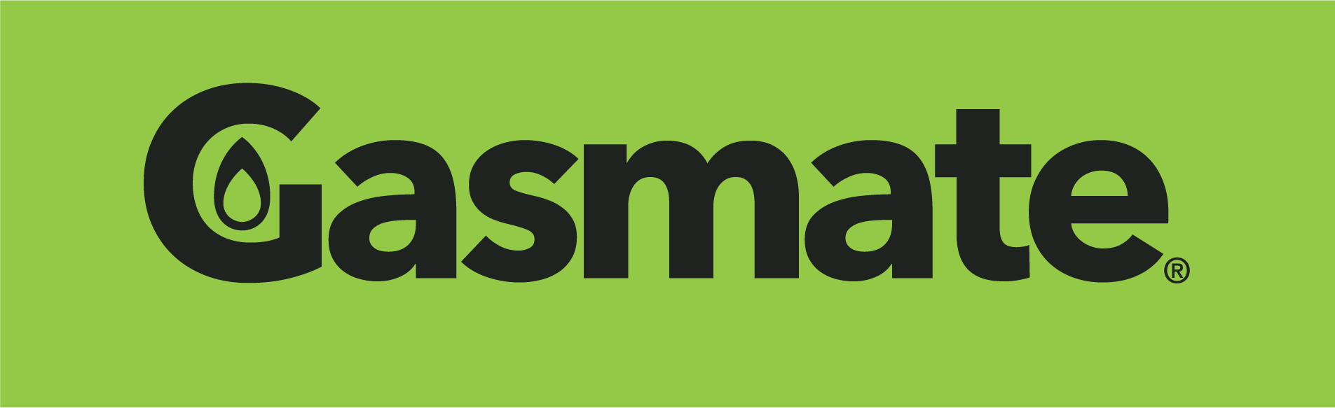 Green logo for the Gas mate brand