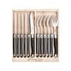 12pc Cutlery Set - Made in France - Black