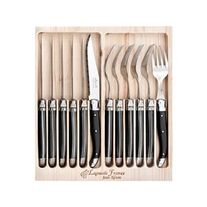 12pc Cutlery Set - Made in France - Black