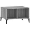 vidaXL Coffee Table Grey Sonoma Engineered Wood Living Room Accent End Table