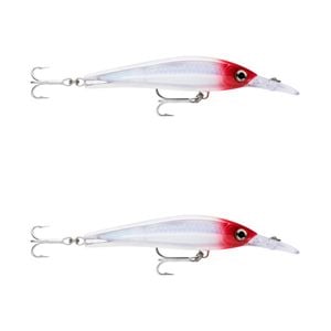 2x Rapala 16cm X Rap Magnum Xtreme Shallow Dive Troll Fish Lures - Red Head