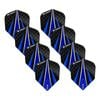 8x 3pc Target Vision Ultra Dart 3-Flights Standard Set - Blue