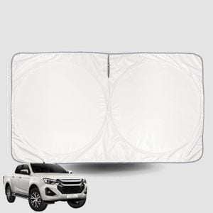 Windscreen Sun Shade for Isuzu® D-Max Crew Cab 2008-2011 Universal Fit Window Visor UV Block