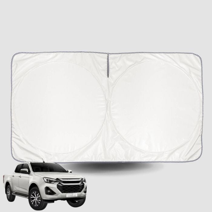 Windscreen Sun Shade for Isuzu® D-Max Crew Cab 2008-2011 Universal Fit Window Visor UV Block
