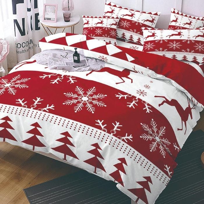 Dreamfields Double Wonder Xmas Christmas Design Soft Quilt Duvet Doona Cover Set
