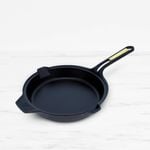 Victoria Signature Soft Seasoned Cast Iron Skillet 25cm Black