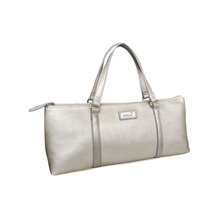 Sachi 36x15cm Insulated Wine Carrier Purse - Champagne Gold