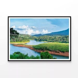 Banasura Sagar Dam India  Print 100% Australian Made 120x90cm  (Poster)
