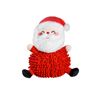 Happy Tails Santa Mop Plush Dog Toy