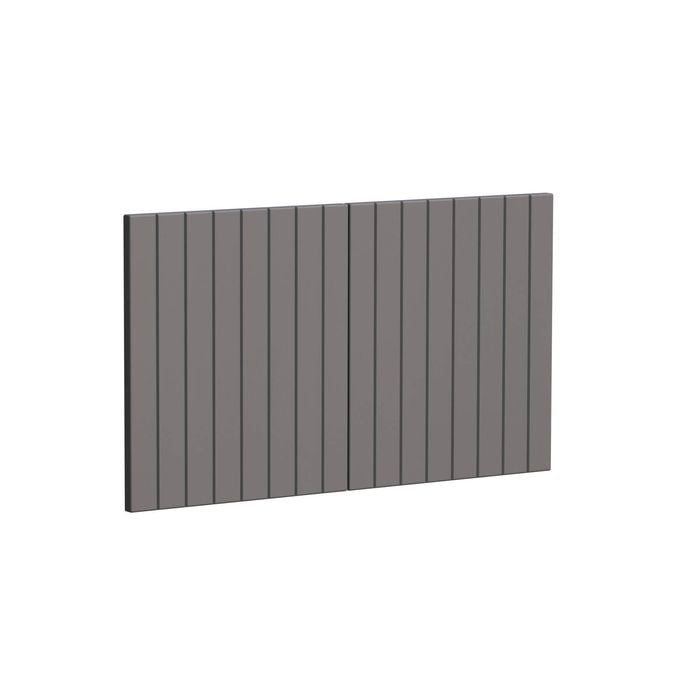 Kaboodle 800mm Smoked Grey V-Groove Farmhouse Sink Doors - 2 Pack