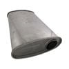 Lukey 2-1/2" Muffler Offset/centre - 10" X 4" Oval, 16" Long, 430 Ss