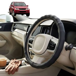 Australian Goose Steering Wheel Cover for Suzuki Grand Vitara 2005 - 2015 (5-Door) SQ, JT Circle Black