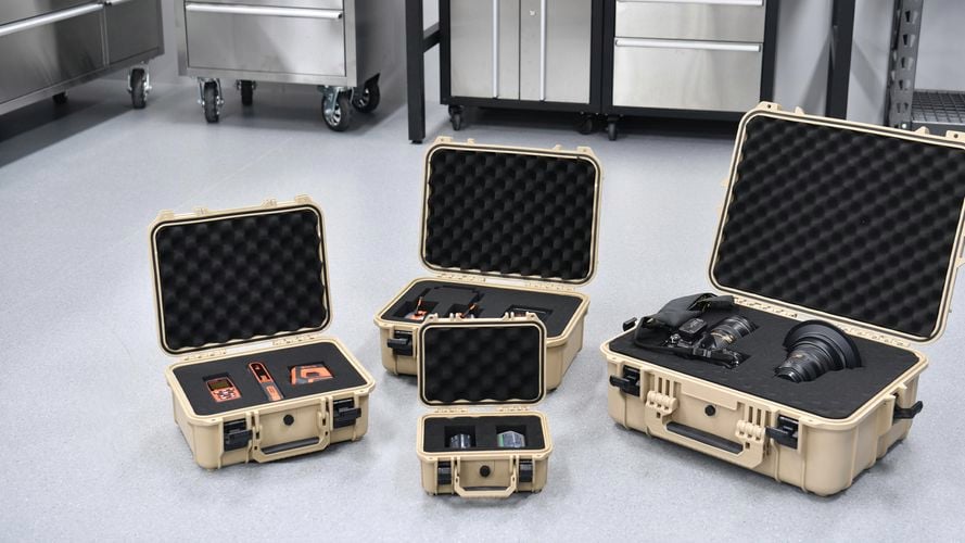 Foam insert for customisable storage solution.