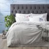Medallion Queen Bed Quilt Cover Set/Pillowcase Vintage Washed Tufted Cotton SLV