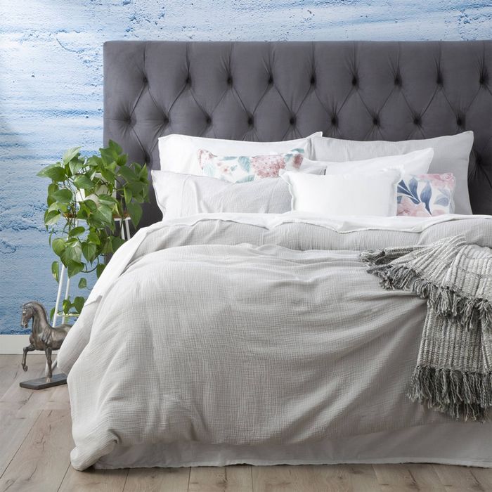 Medallion Queen Bed Quilt Cover Set/Pillowcase Vintage Washed Tufted Cotton SLV