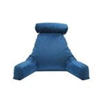 Navy Blue Bed Reading Pillow