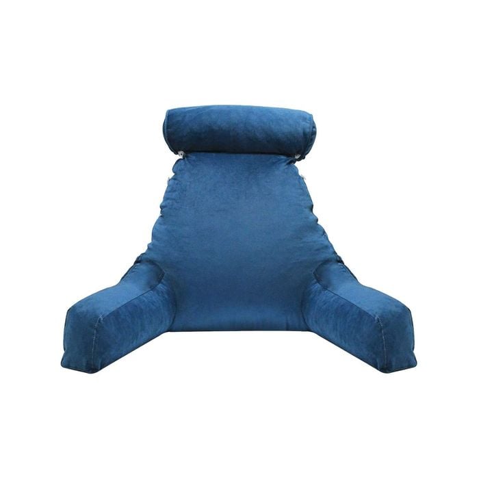 Navy Blue Bed Reading Pillow