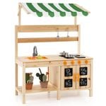 Costway Kids Wood Kitchen Natural