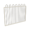 ProtectorAl 1201 - 1500 x 1200mm Surfmist Aluminium Garden Gate Loop Top