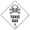 Pinnacle 270 x 270mm Metal Toxic Gas 2 Sign