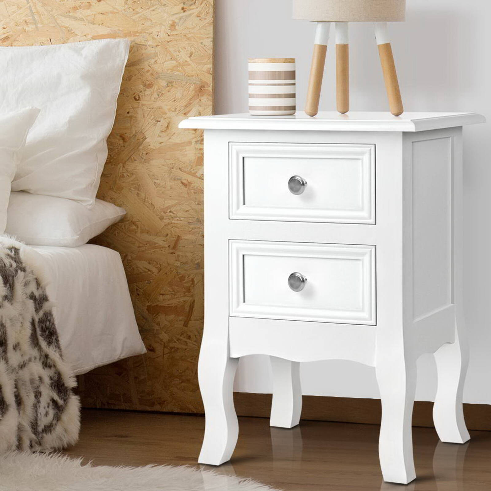 Artiss white bedside table hotsell