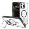 REDEFINE Transparent Magsafe Case Cover with Magnetic Ring for iPhone 16 Pro - Black