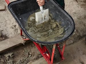 DIY Step Image - How to mix mortar . Blob storage upload.