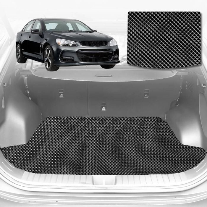 6D Diamond Car Boot Mat for Holden Commodore (VE)2007-2013-Cargo Mat-Black-Outback GT