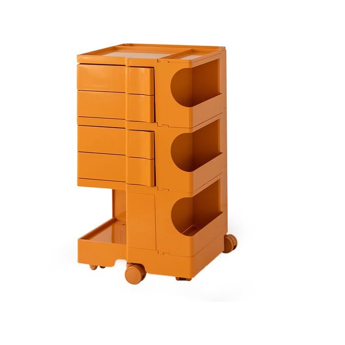 ArtissIn Storage Trolley Bedside Table 5 Tier Cart Boby Replica Orange