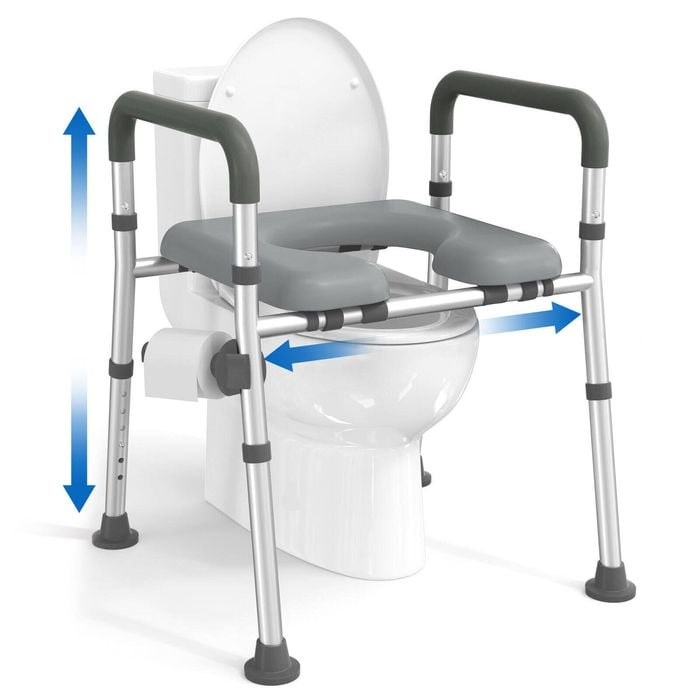 Altus Raised Toilet Seat Raiser Over Toilet Aid Padded Seat With Arm