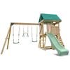 Lifespan Kids Carindale Swing Set & Play Centre with 2.2m Pastel Green Slide 