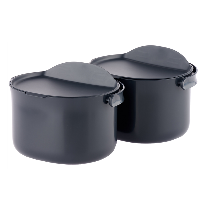 Skaza 3.3L Organko Compost Caddy - Pack of 2 - Black