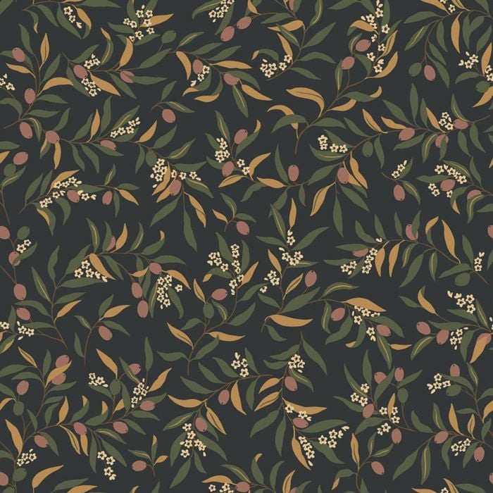Wallpaper Trader Olivia Charcoal