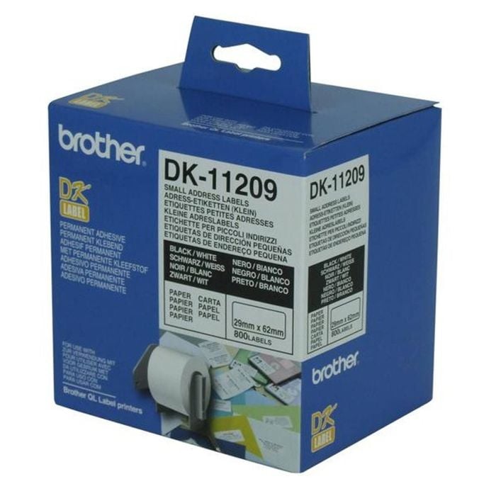 Brother Address Labels – White – 29x62mm – 800 Labels/Roll – Compatible with Label Printers