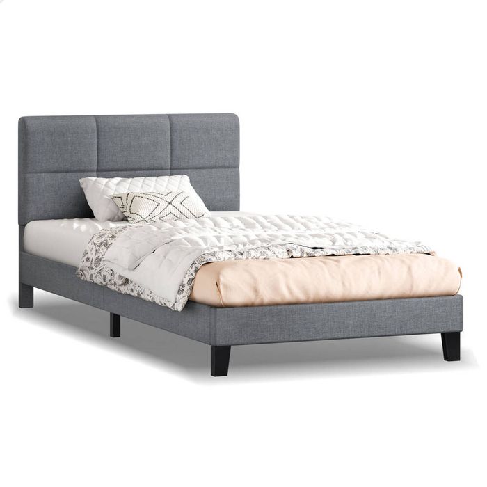 ALFORDSON Bed Frame King Single Size Fabric Grey