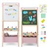 Costway 3in1 Kid Art Easel Adjustable Mag Chalkboard Whiteboard Pink