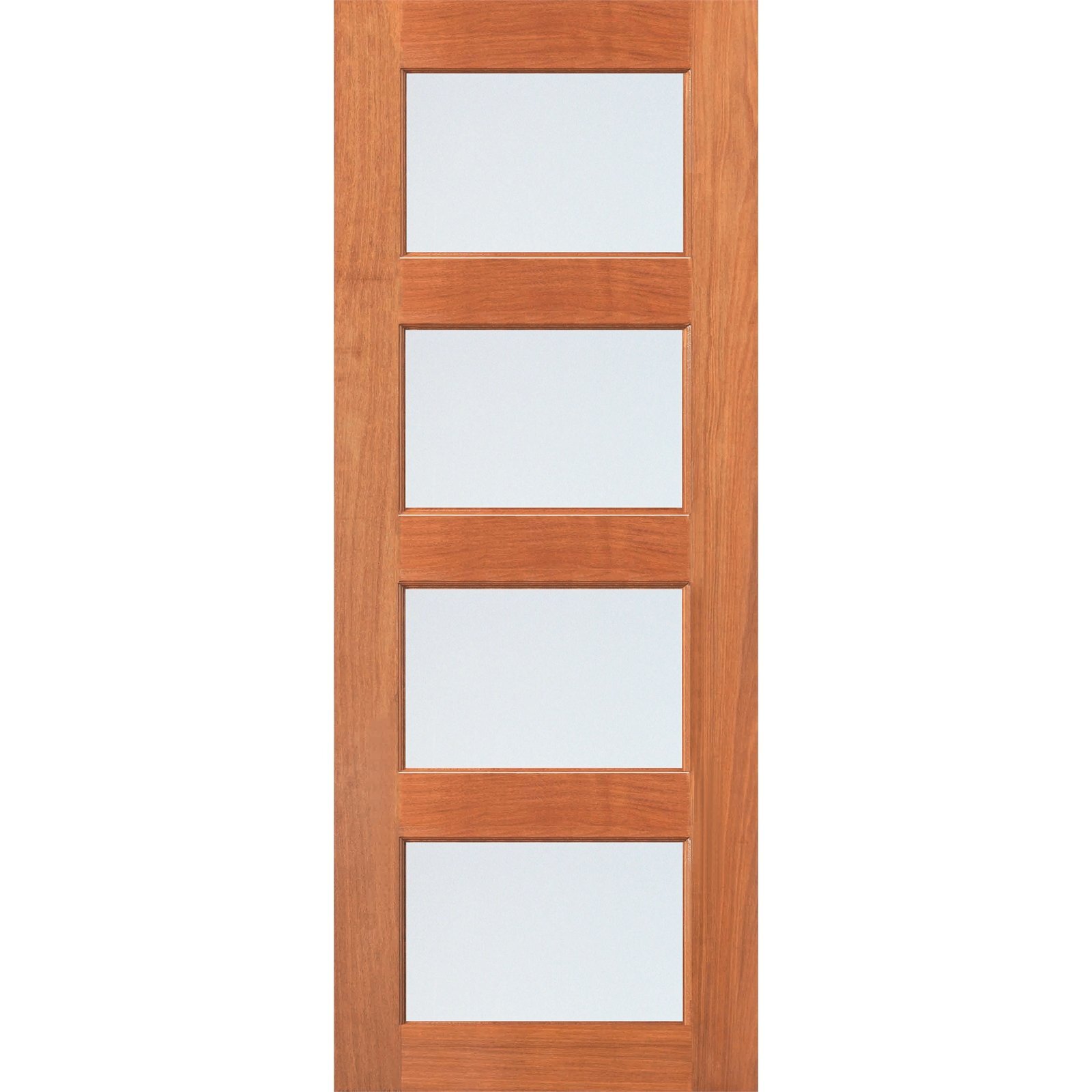 Woodcraft 2040 x 820 x 40mm Entrance Door F45 Frosted Safety Glass GL1 thumbnail 2