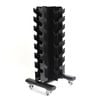 SMAI Dumbbell Rack with Wheels - Black