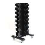 SMAI Dumbbell Rack with Wheels - Black