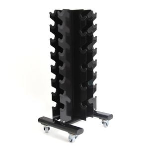 Smai Dumbbell Rack With Wheels - Black