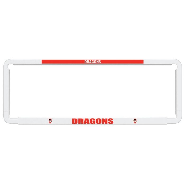 2x Official Nrl St George Dragons Car Number Plate Frame Cover Surround