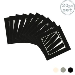 20x Picture Photo Mounts - To Fit Frame Size 6 x 6" for Image Size 4 x 4"